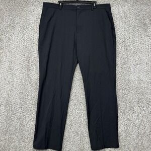 Greg Norman Pants Men's Size 40x32 Black Performance Stretch Golf Tapered Leg